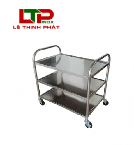 Xe Đẩy Inox 3 Tầng