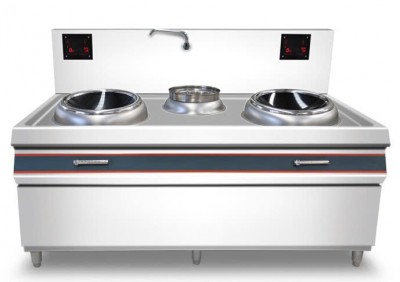 Bếp từ đôi công nghiệp mặt lõm