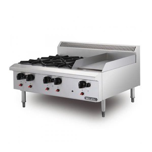 Bếp âu 4 họng có chiên phẳng Berjaya OB4GG1B-17