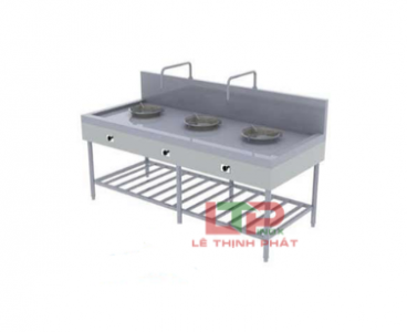 BẾP Á 3 HỌNG KIỀNG TÔ CÓ KỆ DƯỚI