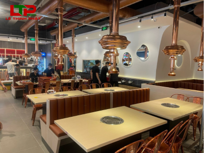 Lắp Đặt Hệ Thống Hút Khói Tại Bàn Tại Nhà Hàng Subin BBQ Tân Quy, Củ Chi