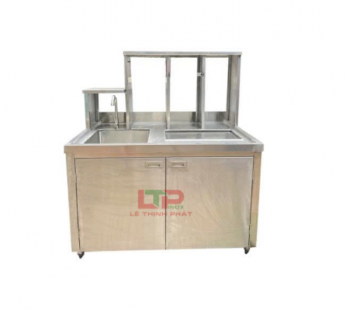 QUẦY PHA CHẾ INOX 1.4M