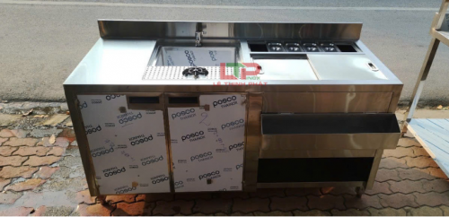 QUẦY PHA CHẾ INOX 1.6M