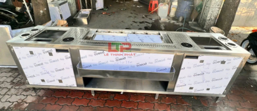 QUẦY PHA CHẾ INOX 2.2M