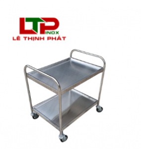 Xe Đẩy Inox 2 Tầng