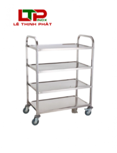 Xe Đẩy Inox 4 Tầng